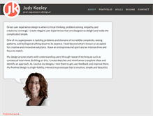 Tablet Screenshot of judykeeley.com